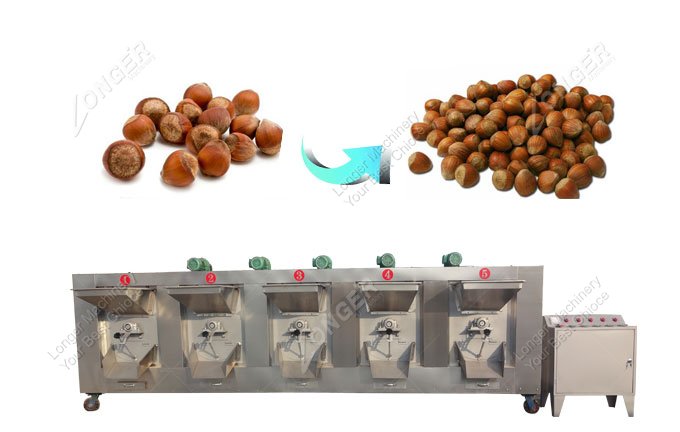 Industrial Hazelnut Nut Roaster Roasting Machine for Sale