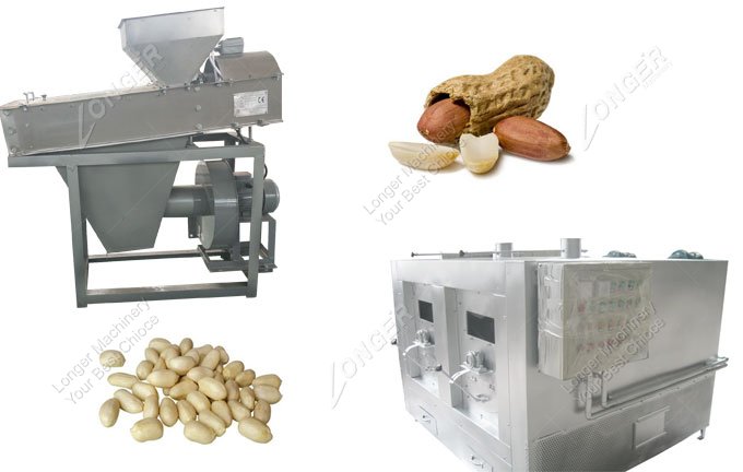 Groundnut Frying and Peeling Machine for Sale